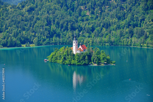 Bled island in Slovenia