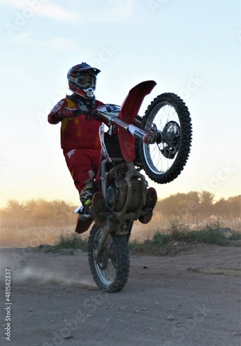 motocross rider in action