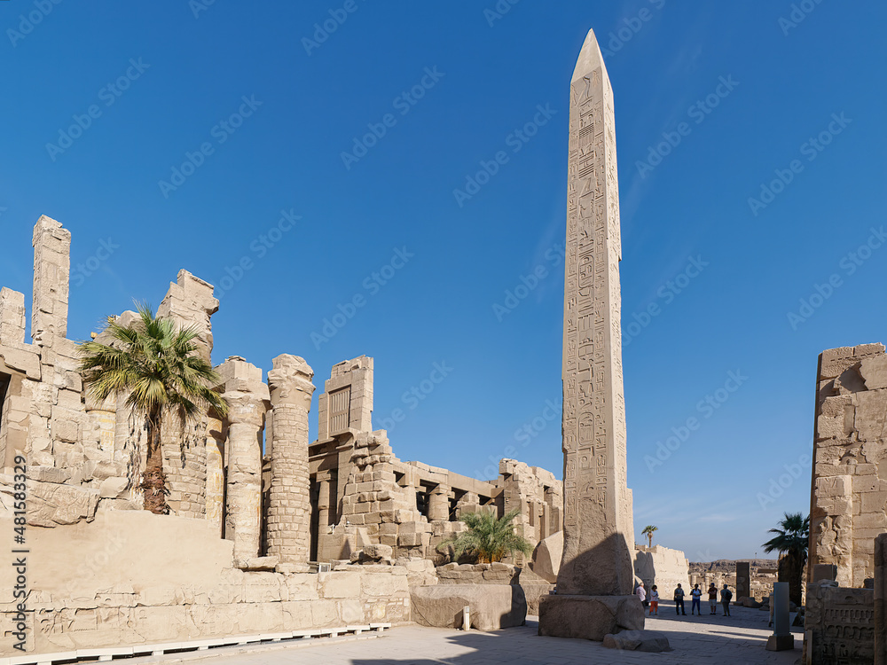 Obelisk at at Karnak Temple in Luxor, Egypt