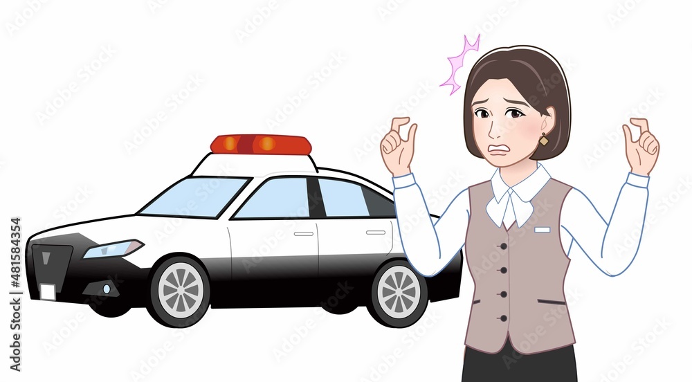 車と女性 車と女性