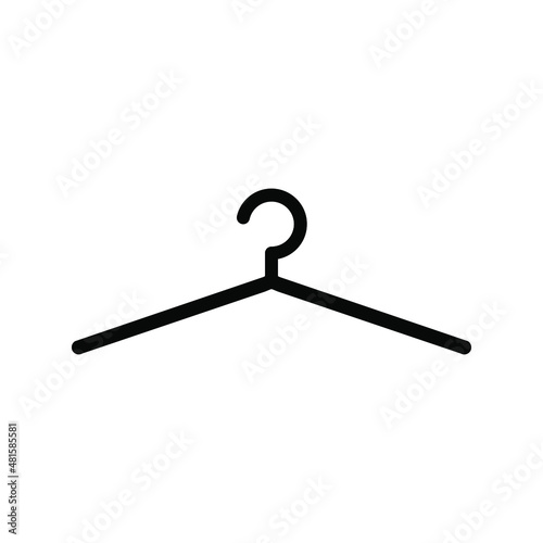 Hangers. Vector icon hanger isolated on a white background.