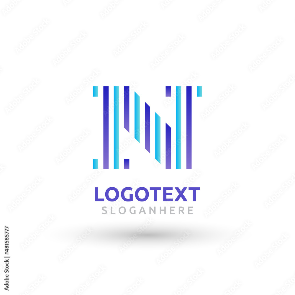 letter N logo letter N logo