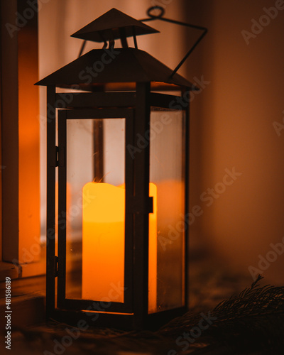 lantern in the dark