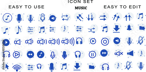 icon music and media composer illustration