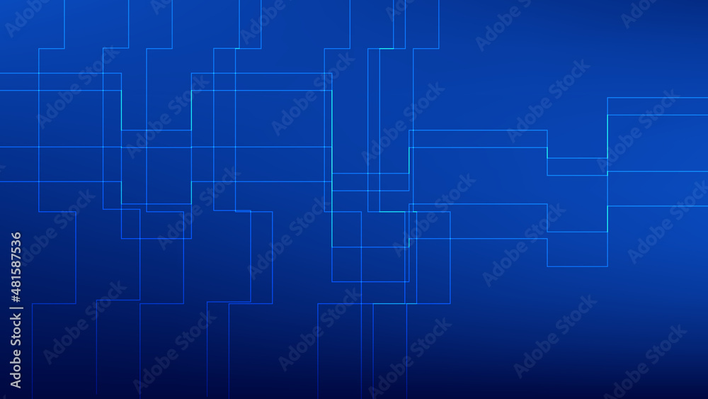 abstract line on blue lighting background