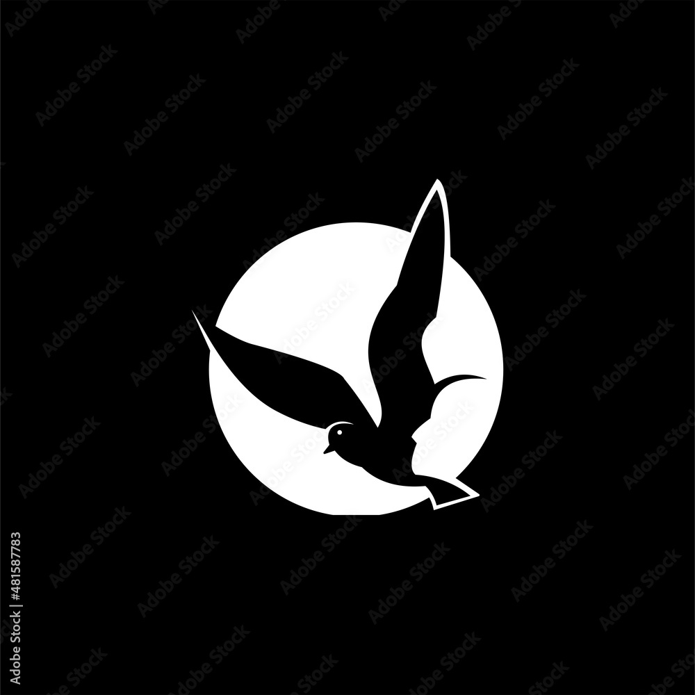 Bird  Logo design element Royalty Free Vector Image