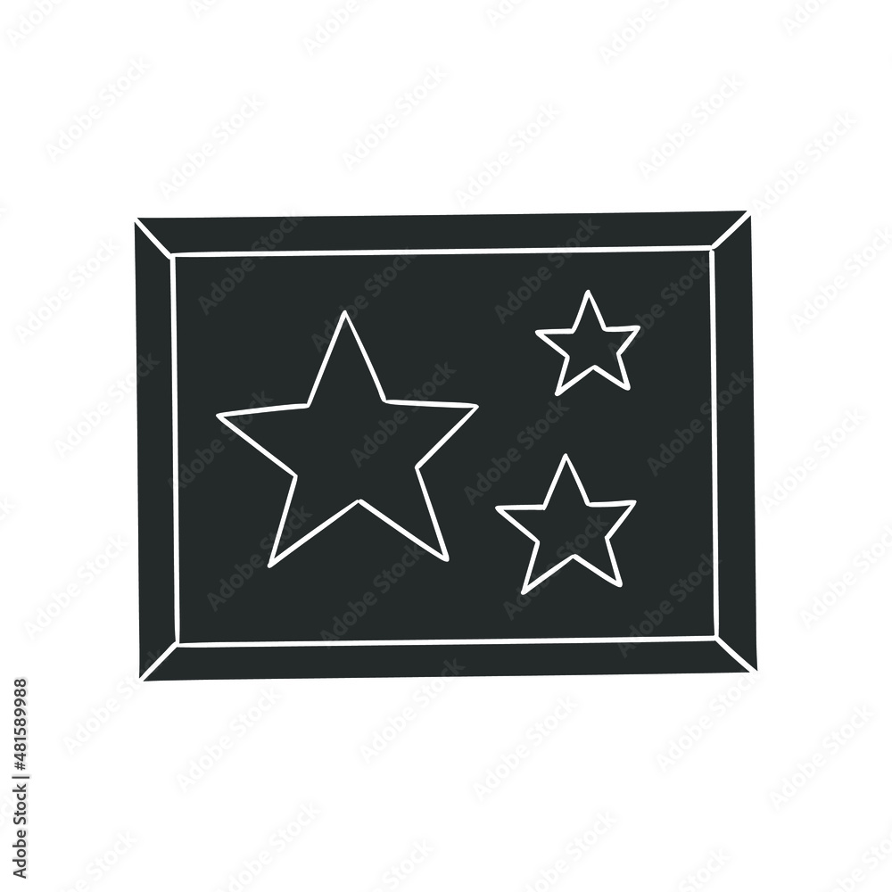 Picture Stars Icon Silhouette Illustration. Poster Rectangular Vector Graphic Pictogram Symbol Clip Art. Doodle Sketch Black Sign. Picture Stars Icon Silhouette Illustration. Poster Rectangular Vector Graphic Pictogram Symbol Clip Art. Doodle Sketch Black Sign.