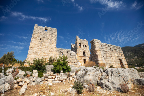 ISSIUM CASTLE BEYMELEK CASTLE From the city center of the castle, 8 km from the Beymelek direction, the Issium sign is encountered. From here, after 2 km from the plate showing the northern direction  photo