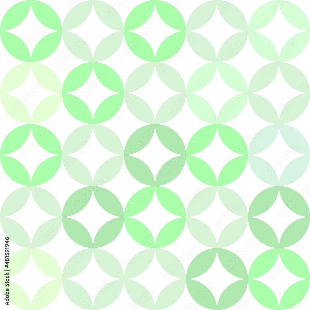 seamless geometric pattern with circle shapes, green colors vector drawing seamless geometric pattern with circle shapes, green colors vector drawing