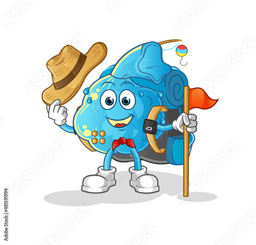 fever compress scout vector. cartoon character