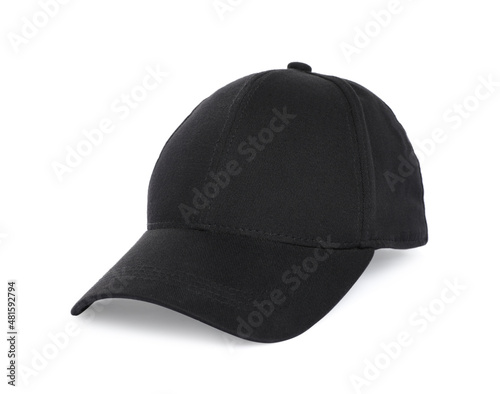 Baseball cap isolated on white. Mock up for design