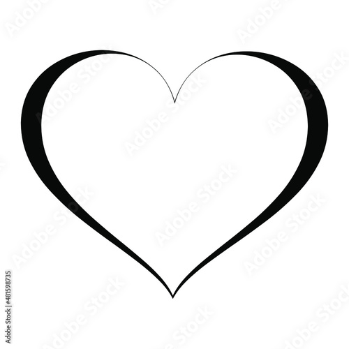 Abstract Heart vector icon Background Used for Printing.Heart icon vector icon. Simple element illustration. Heart symbol design. Can be used for web and mobile.