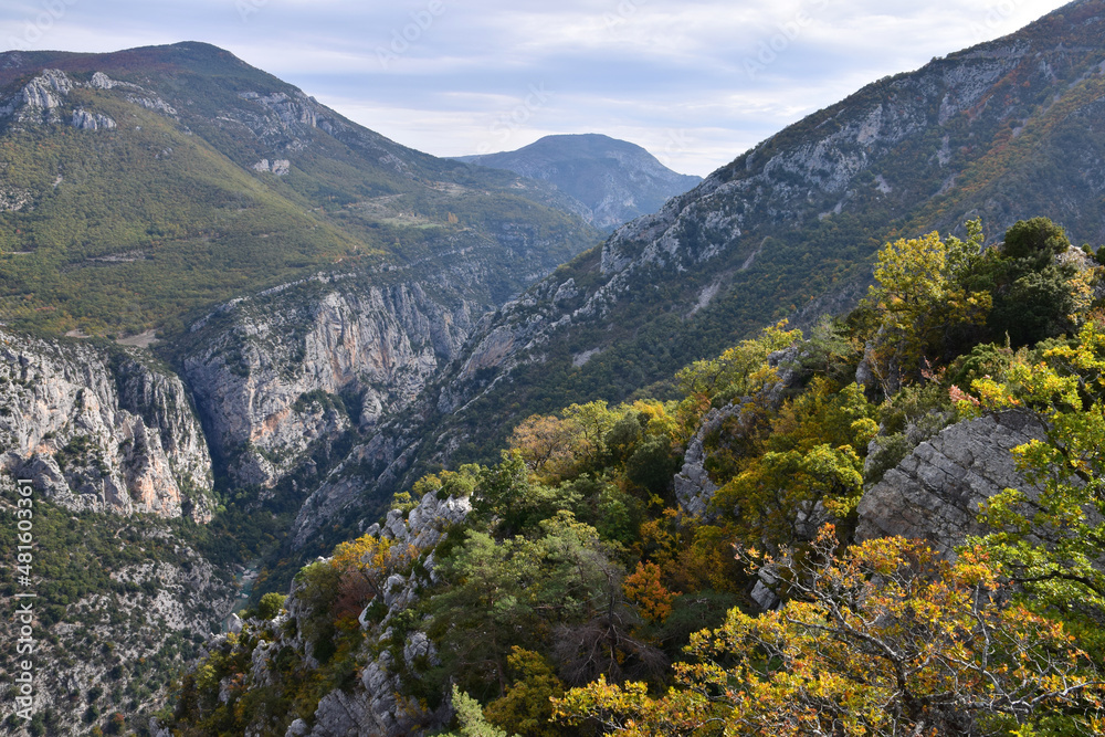 Les Gorges du Verdon, vues depuis le Col d'Illoire