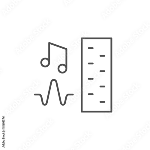 Soundproofing material line outline icon