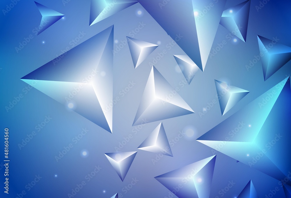 Light BLUE vector pattern with polygonal style. Light BLUE vector pattern with polygonal style.