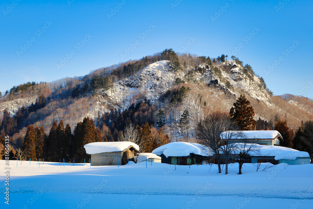 winter landscape in the mountains winter landscape in the mountains