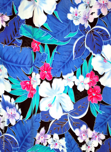 Floral shower curtains displayed indoors.