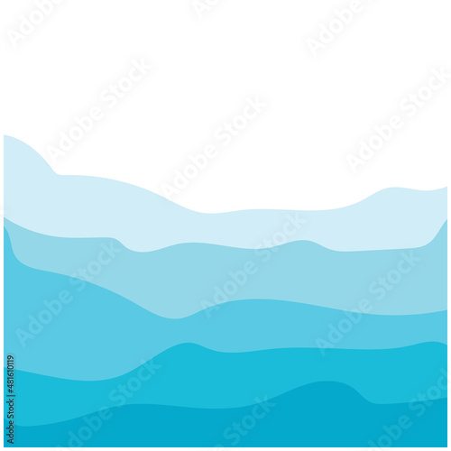 Abstract Water wave design background