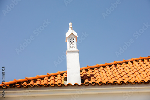 Architecture details of Tavira small city, Algarve, Portugal