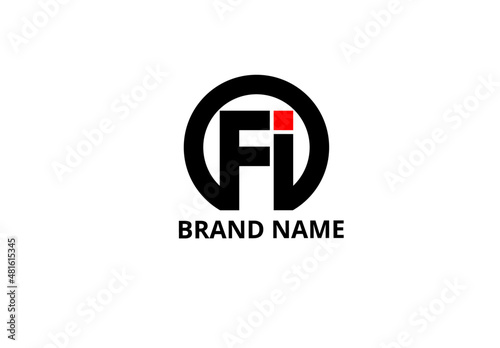 fi if f i initial letter logo