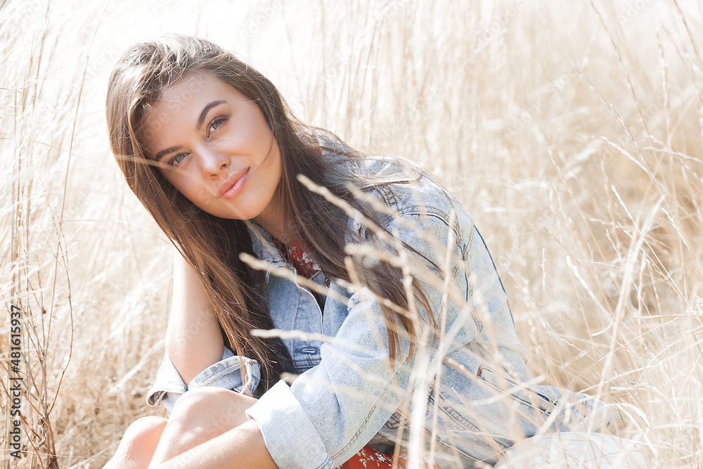 Closeup portrait of young beautiful woman outdoors. Attractive female on neutral background. Closeup portrait of young beautiful woman outdoors. Attractive female on neutral background.