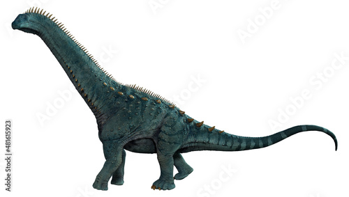 3D Rendering DinosaurAlamosaurus on White © photosvac