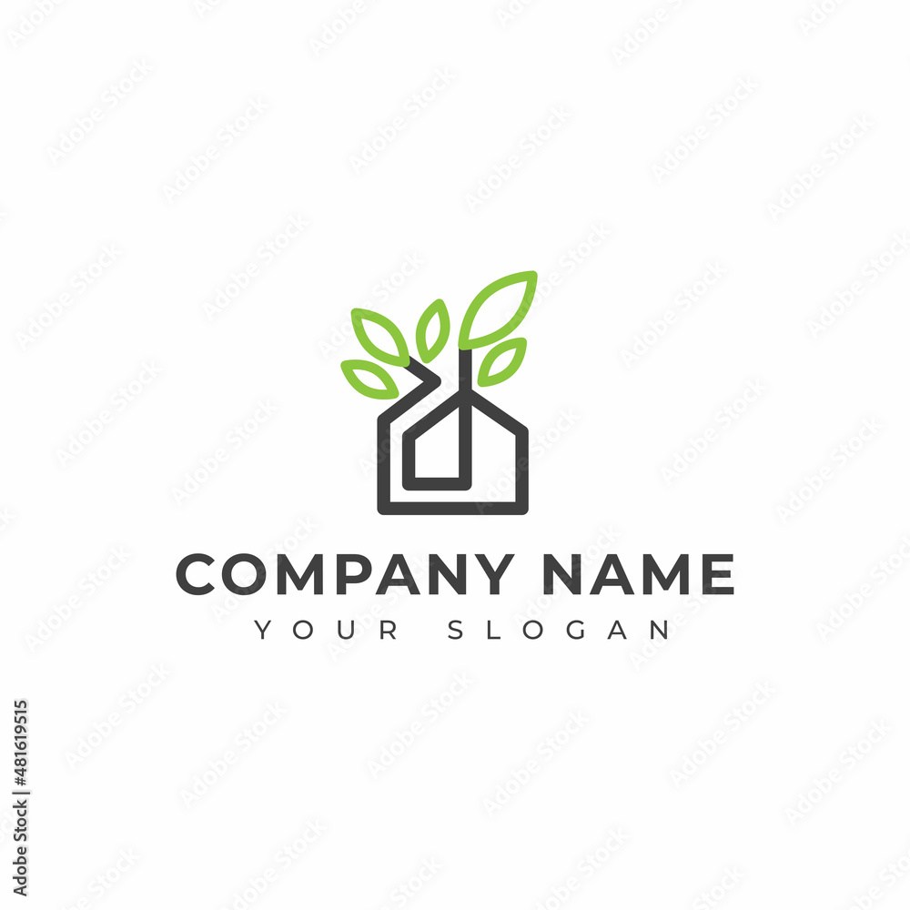 Green house logo vector design Green house logo vector design