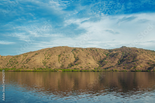 Small hilly island in Labuan Bajo, very many and all very beautiful