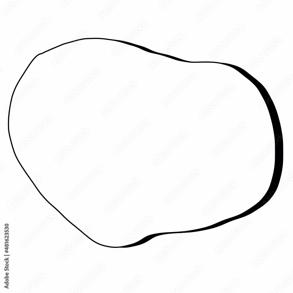 Simple line black and white comic speech bubble Simple line black and white comic speech bubble