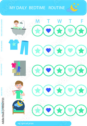 Morning routine boy. Kids Daily Routine, Chore Chart, Morning Checklist, Daily Task List, Children's Job Poster