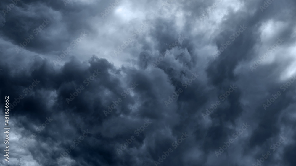 Thunderclouds dramatic. Storm dark  clouds.