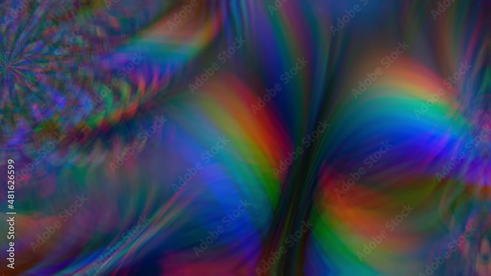Abstract multicolored blur glowing liquid background
