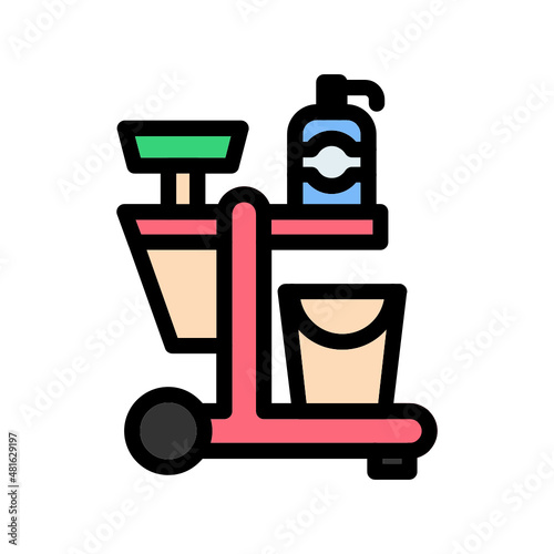 Cleaning Cart Icons