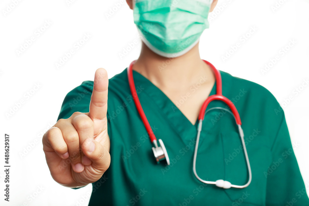 A doctor ready to help treat patients infected with COVID-19 A doctor ready to help treat patients infected with COVID-19