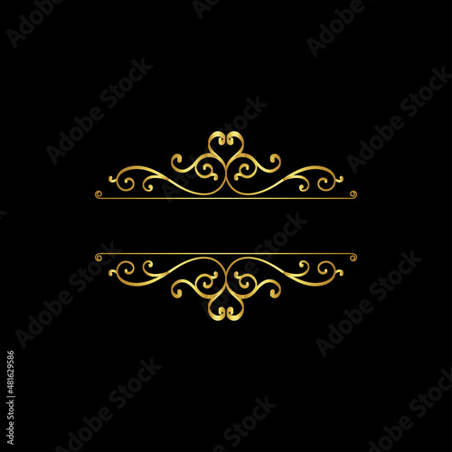 frame with ornament and Luxury Related Logo Design For Your Business