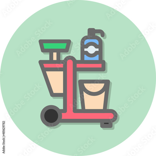 Cleaning Cart Icons