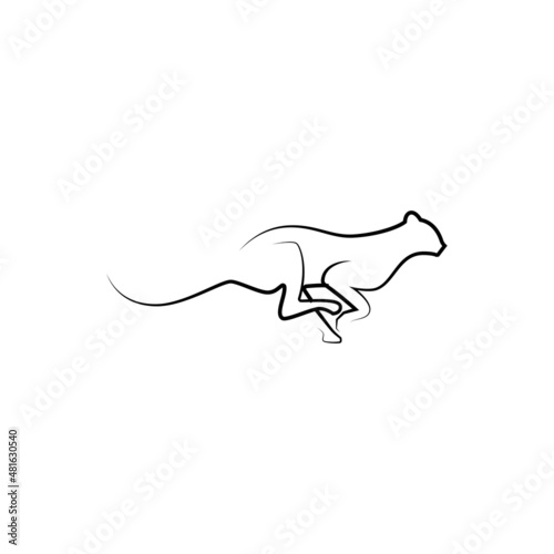 Animal  run tiger Related Logo Design For Your Business