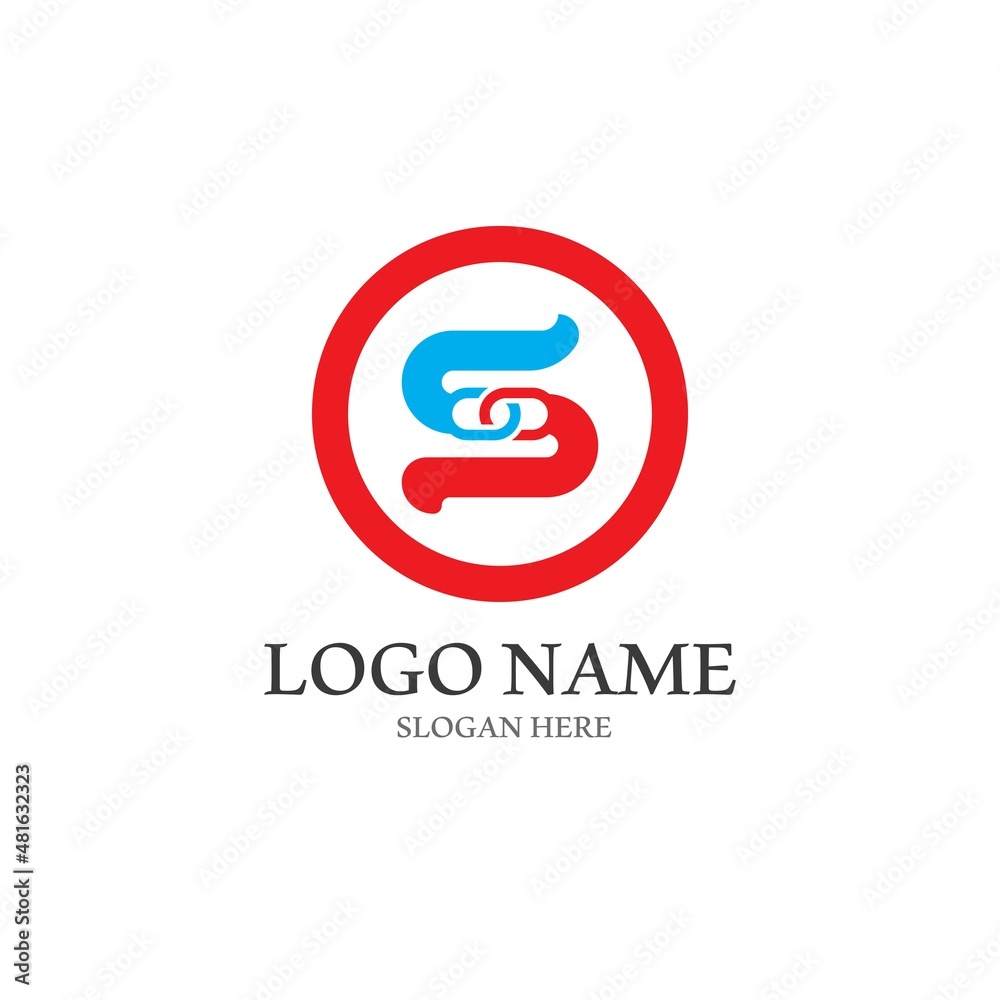 Business corporate S letter logo