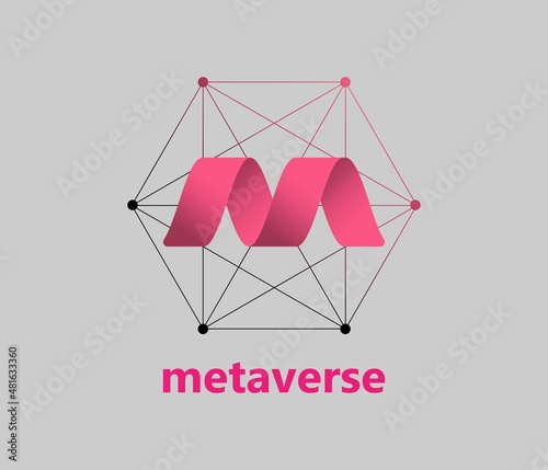 Metaverse Logo concept design. Vector illustration
