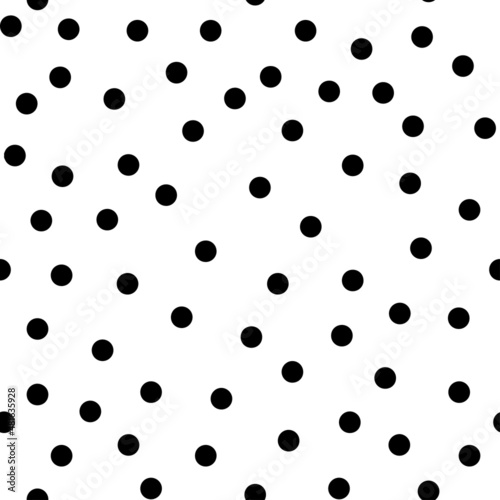 Seamless pattern with dots. Simple vector texture
