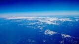 北米上空からの遠景
