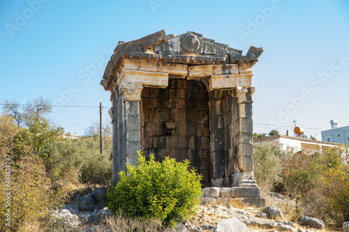 Imbriogon was an ancient place in Cilicia Trachea, whose modern name is Demircili (formerly Dösene) in Silifke district, in Mersin province, Turkey.
 photo