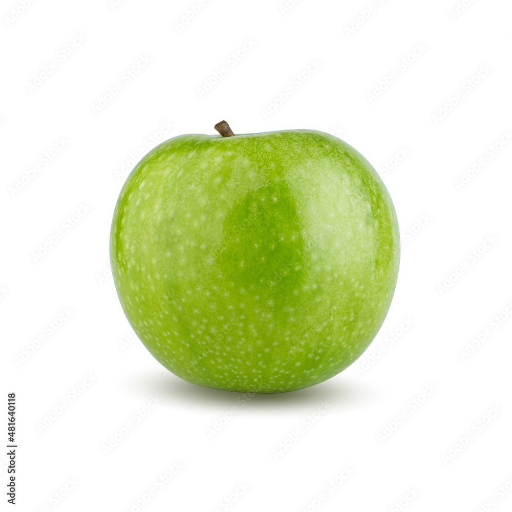 Fresh green apple isolated on white background. Fresh green apple isolated on white background.