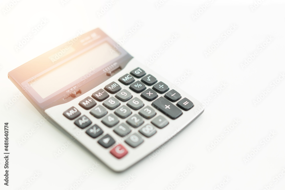 calculator for accounting isolated on white calculator for accounting isolated on white