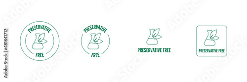 preservative-free icon vector illustration  photo