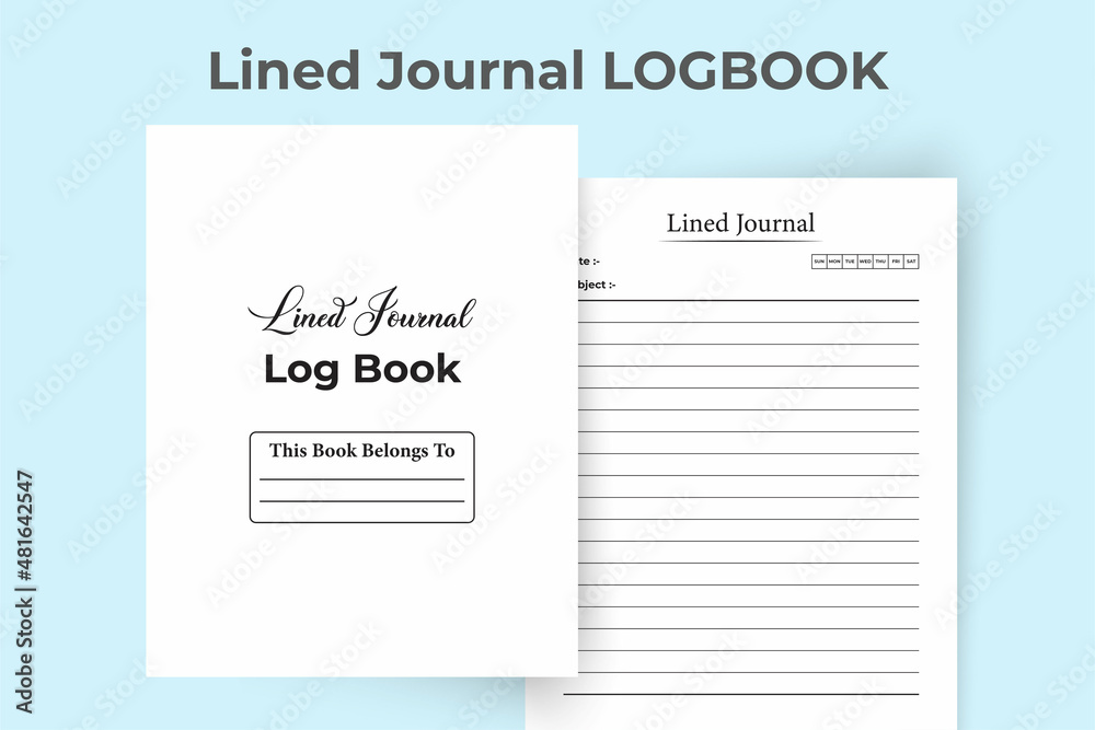 KDP interior lined journal log book. Lined journal work list journal template. KDP interior notebook. Lined journal template. KDP interior lined journal notebook. Work list planner template.