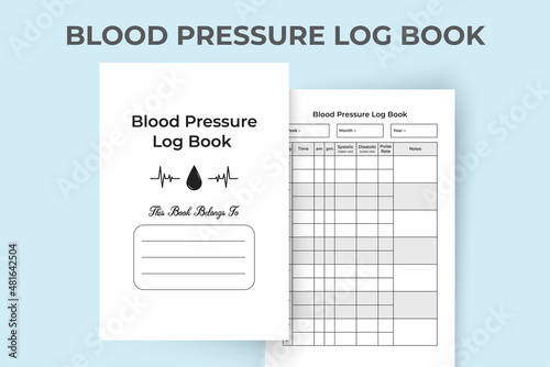 Blood pressure log book KDP interior. Pulse tracker journal template. KDP interior notebook. KDP interior Blood pressure notebook. Blood pressure logbook and Pulse tracker. Blood pressure tracker.