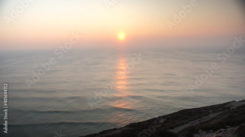 sunset over the sea