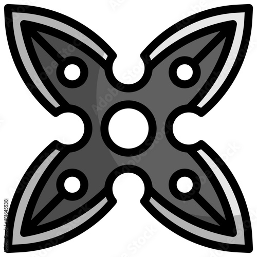 SHURIKEN Filled Outline