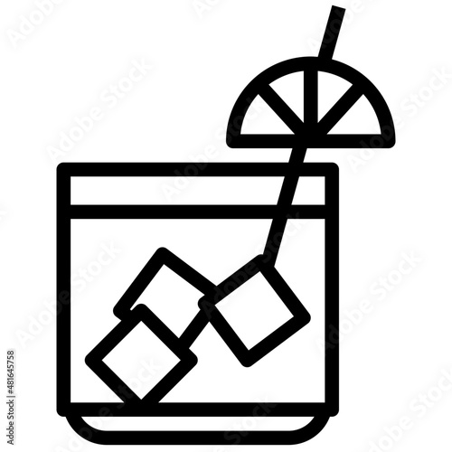 COCKTAIL line icon